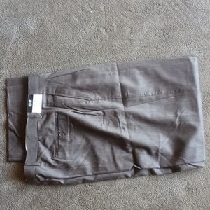 NTW Brown Striped Mens Dress Pants